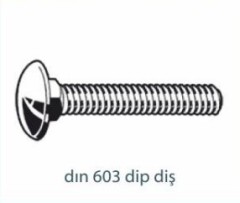Civatalar   DIN 603 DİP DİŞ