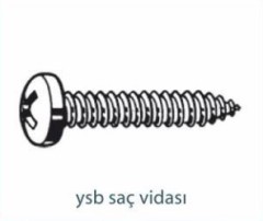 Vidalar   YSB SAÇ VİDASI