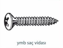 Vidalar   YMB SAÇ VİDASI