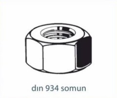 Somunlar   DIN 934 SOMUN