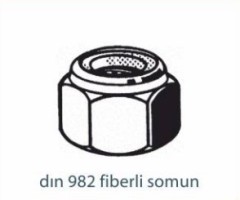 Somunlar   DIN 982 FİBERLİ SOMUN