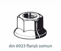 Somunlar   DIN 6923 FLANŞLI SOMUN