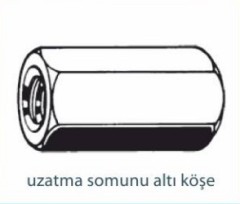 Somunlar   UZATMA SOMUNU ALTI KÖŞE