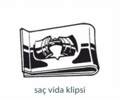 Somunlar   SAÇ VİDA KLİPSİ