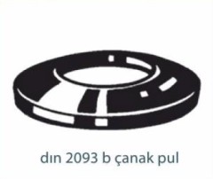 Pul ve Rondelalar   DIN 2093 B ÇANAK PUL