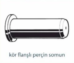 Perçin ve Pimler   KÖR FLANŞLI PERÇİN SOMUN