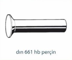 Perçin ve Pimler   DIN 661 HB PERÇİN