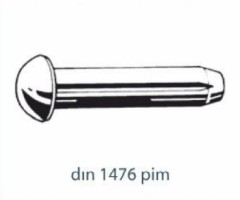 Perçin ve Pimler   DIN 1476 PİM