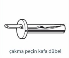 Dübeller   ÇAKMA PEÇİN KAFA DÜBEL