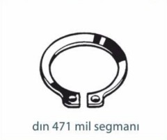 Segman ve Kamalar   DIN 471 MİL SEGMANI